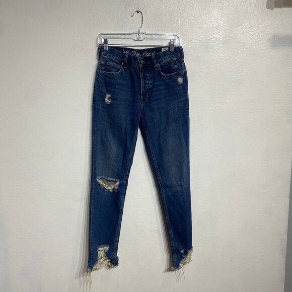 Free People We The Free Mid Rise Jeans Sz 25 - Picture 1 of 11